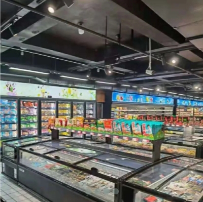 ≤-15℃ Supermarket Display Combined Island Freezer,Freezer & Refrigeration Units for Retail | Voxreal Fixture
,Supermarket, Retail Chain Gondola Shelves and LED Lighting Manufacturer. 