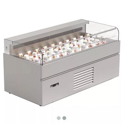 Energy Efficient Refrigerated Serve over Counter with Curved Glass Door,Freezer & Refrigeration Units for Retail | Voxreal Fixture
,Supermarket, Retail Chain Gondola Shelves and LED Lighting Manufacturer. 