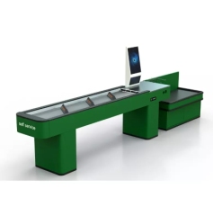 Self Service Checkout Counter,Real-Time Store Data & Counters | Voxreal Fixture
,Supermarket, Retail Chain Gondola Shelves and LED Lighting Manufacturer. 