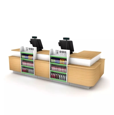 Checkout Counter for Convenience Store Or Grocery Store,Real-Time Store Data & Counters | Voxreal Fixture
,Supermarket, Retail Chain Gondola Shelves and LED Lighting Manufacturer. 