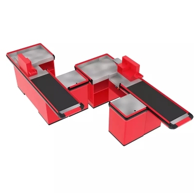 Supermarket Cash Counter with Cash Box Hole,Real-Time Store Data & Counters | Voxreal Fixture
,Supermarket, Retail Chain Gondola Shelves and LED Lighting Manufacturer. 