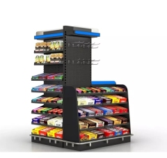 Checkout Counter with Display Shelf,Real-Time Store Data & Counters | Voxreal Fixture
,Supermarket, Retail Chain Gondola Shelves and LED Lighting Manufacturer. 