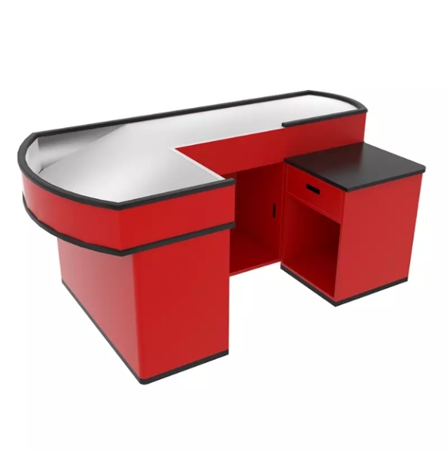Simple Checkout Counter,Real-Time Store Data & Counters | Voxreal Fixture,Supermarket, Retail Chain Gondola Shelves and LED Lighting Manufacturer. 
