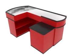 Simple Checkout Counter,Real-Time Store Data & Counters | Voxreal Fixture,Supermarket, Retail Chain Gondola Shelves and LED Lighting Manufacturer. 