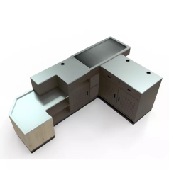 Japanese Style Checkout Counter,Real-Time Store Data & Counters | Voxreal Fixture,Supermarket, Retail Chain Gondola Shelves and LED Lighting Manufacturer. 