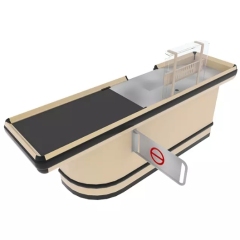 Checkout Counter with Conveyor Belt No Extra Platform,Checkout Counter with Conveyor Belt No Extra Platform,Supermarket, Retail Chain Gondola Shelves and LED Lighting Manufacturer. 