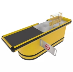 Checkout Counter with Conveyor Belt No Extra Platform,Checkout Counter with Conveyor Belt No Extra Platform,Supermarket, Retail Chain Gondola Shelves and LED Lighting Manufacturer. 
