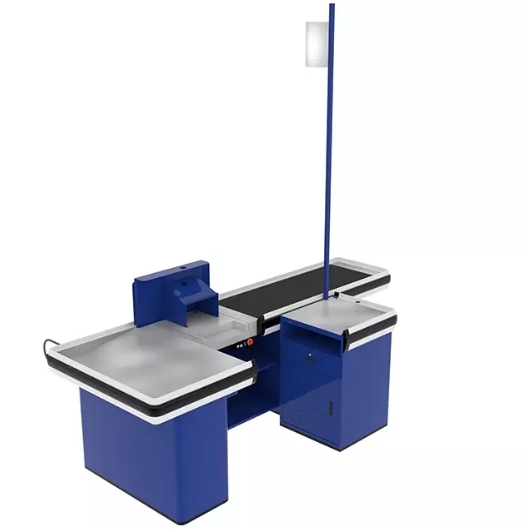 Conveyor Checkout Counter,Real-Time Store Data & Counters | Voxreal Fixture,Supermarket, Retail Chain Gondola Shelves and LED Lighting Manufacturer. 