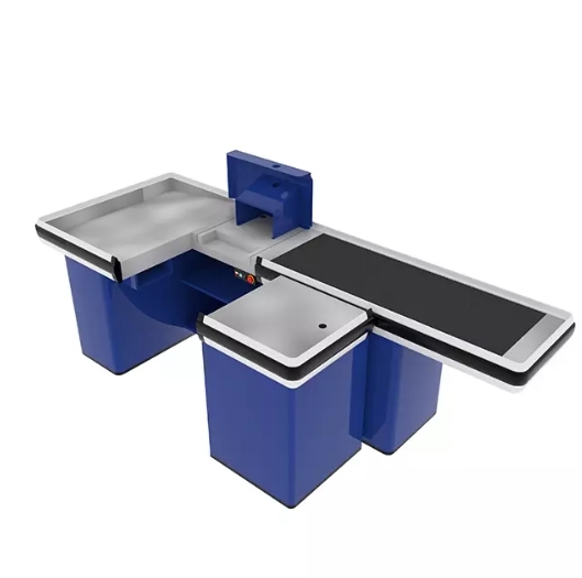 Conveyor Checkout Counter,Real-Time Store Data & Counters | Voxreal Fixture,Supermarket, Retail Chain Gondola Shelves and LED Lighting Manufacturer. 