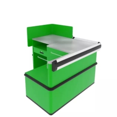 Convenience Store Mini Checkout Counter,Real-Time Store Data & Counters | Voxreal Fixture,Supermarket, Retail Chain Gondola Shelves and LED Lighting Manufacturer. 