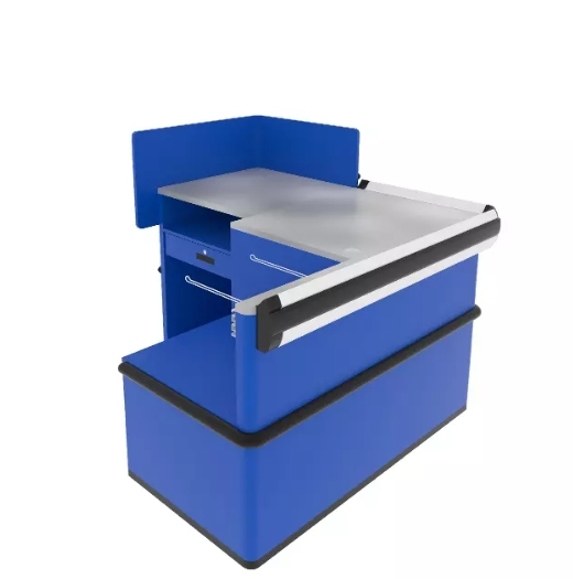 Convenience Store Mini Checkout Counter,Real-Time Store Data & Counters | Voxreal Fixture,Supermarket, Retail Chain Gondola Shelves and LED Lighting Manufacturer. 