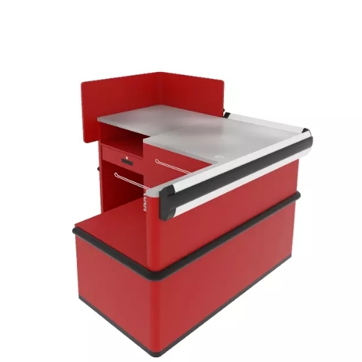 Convenience Store Mini Checkout Counter,Real-Time Store Data & Counters | Voxreal Fixture,Supermarket, Retail Chain Gondola Shelves and LED Lighting Manufacturer. 