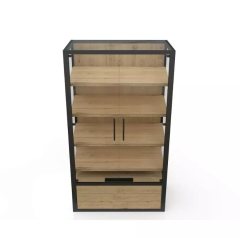 Commercial Supermarket Wooden Display Shelf with Glass Door,Commercial Supermarket Wooden Display Shelf with Glass Door,Supermarket, Retail Chain Gondola Shelves and LED Lighting Manufacturer. 