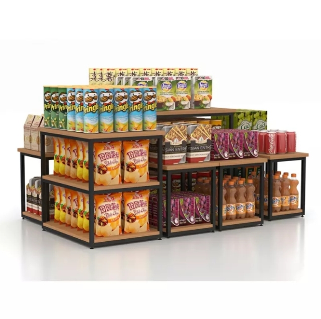 Display Table for Supermarket,Display Table for Supermarket,Supermarket, Retail Chain Gondola Shelves and LED Lighting Manufacturer. 