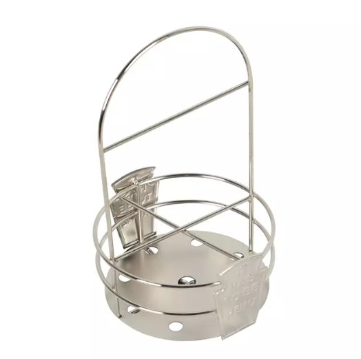 Tabletop Stainless Steel Condiment Caddy Holder Basket To Hold Heinz Bottle,supermarket shelving supplier from China,Supermarket, Retail Chain Gondola Shelves and LED Lighting Manufacturer. 