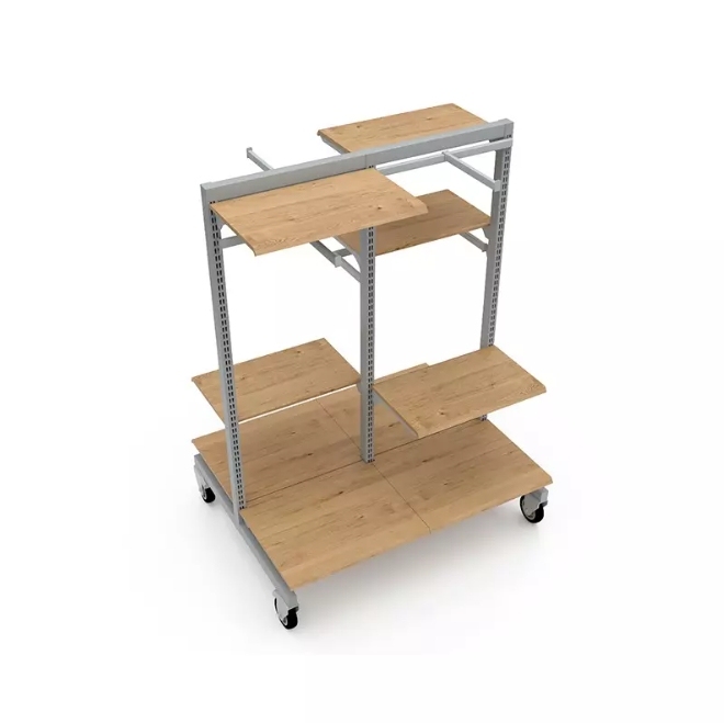 Wooden Clothes Display Stand,Wooden Clothes Display Stand,Supermarket, Retail Chain Gondola Shelves and LED Lighting Manufacturer. 