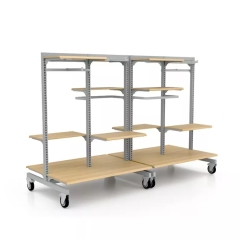 Wooden Clothes Display Stand,Wooden Clothes Display Stand,Supermarket, Retail Chain Gondola Shelves and LED Lighting Manufacturer. 
