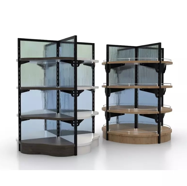 Wooden And Metal And Glass Display Rack,Wooden And Metal And Glass Display Rack,Supermarket, Retail Chain Gondola Shelves and LED Lighting Manufacturer. 