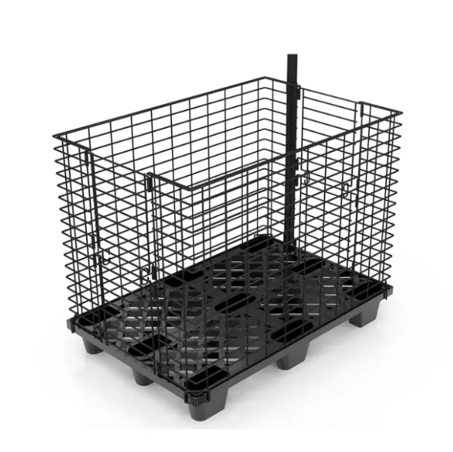 Wire Container with Plastic Pallet,Wire Container with Plastic Pallet,Supermarket, Retail Chain Gondola Shelves and LED Lighting Manufacturer. 