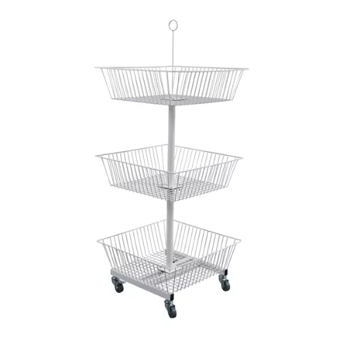 3 Tier Square Basket Display,3 Tier Square Basket Display,Supermarket, Retail Chain Gondola Shelves and LED Lighting Manufacturer. 
