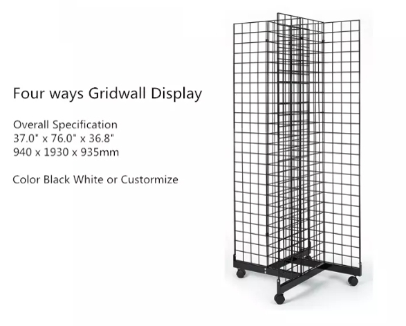 4 Sides Gridwall Display Stand,4 Sides Gridwall Display Stand,Supermarket, Retail Chain Gondola Shelves and LED Lighting Manufacturer. 
