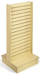 2 Side Freestanding Retail Slatwall Systems Wooden Slat Wall Shelving,2 Side Freestanding Retail Slatwall Systems Wooden Slat Wall Shelving,Supermarket, Retail Chain Gondola Shelves and LED Lighting Manufacturer. 