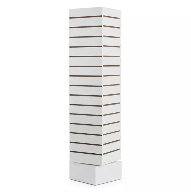 Rotating Wood Slatwall Display Free Standing Slat Wall Displays,Rotating Wood Slatwall Display Free Standing Slat Wall Displays,Supermarket, Retail Chain Gondola Shelves and LED Lighting Manufacturer. 