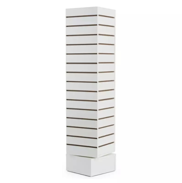 Rotating Wood Slatwall Display Free Standing Slat Wall Displays,Rotating Wood Slatwall Display Free Standing Slat Wall Displays,Supermarket, Retail Chain Gondola Shelves and LED Lighting Manufacturer. 