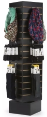 Rotating Wood Slatwall Display Free Standing Slat Wall Displays,Rotating Wood Slatwall Display Free Standing Slat Wall Displays,Supermarket, Retail Chain Gondola Shelves and LED Lighting Manufacturer. 