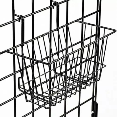 Gridwall Baskets: for Slatwall and Gridwall 12" x 6" x 6",Gridwall Baskets: for Slatwall and Gridwall 12" x 6" x 6",Supermarket, Retail Chain Gondola Shelves and LED Lighting Manufacturer. 