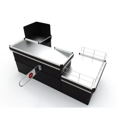 Supermarket Cashier Counter with Platform,Real-Time Store Data & Counters | Voxreal Fixture,Supermarket, Retail Chain Gondola Shelves and LED Lighting Manufacturer. 