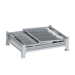 Durable Metal Foldable Stackable Logistic Pallet Box,Durable Metal Foldable Stackable Logistic Pallet Box,Supermarket, Retail Chain Gondola Shelves and LED Lighting Manufacturer. 