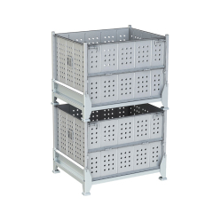 Durable Metal Foldable Stackable Logistic Pallet Box,Durable Metal Foldable Stackable Logistic Pallet Box,Supermarket, Retail Chain Gondola Shelves and LED Lighting Manufacturer. 