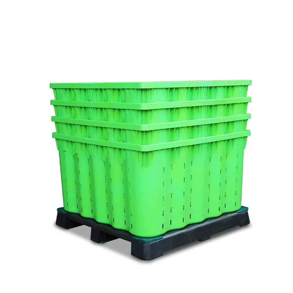 Stackable Plastic Pallet Box,Stackable Plastic Pallet Box,Supermarket, Retail Chain Gondola Shelves and LED Lighting Manufacturer. 