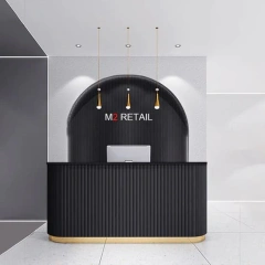 UPGRADED Morandi Reeded Reception Desk,UPGRADED Morandi Reeded Reception Desk,Supermarket, Retail Chain Gondola Shelves and LED Lighting Manufacturer. 