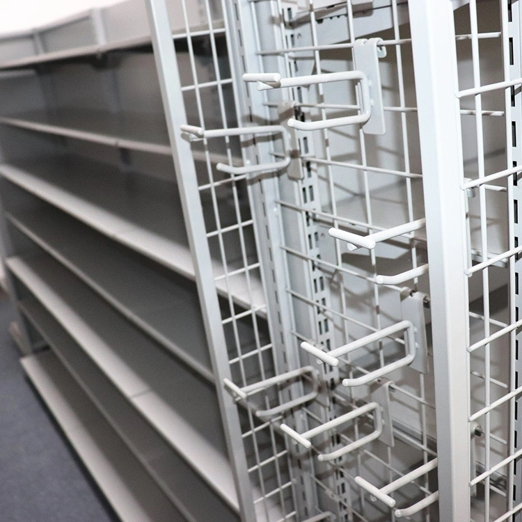 Heavy Duty Black Metal Double Sided Retail Store Gondola Tego Shelving,retail store fixtures supplier China,Supermarket, Retail Chain Gondola Shelves and LED Lighting Manufacturer. 