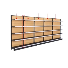 Tego Customization Single/double Sided Steel Wood Gondola Display Shelving,Tego Custom Steel Wood Gondola Shelving | Supermarket Display Solutions,Supermarket, Retail Chain Gondola Shelves and LED Lighting Manufacturer. 