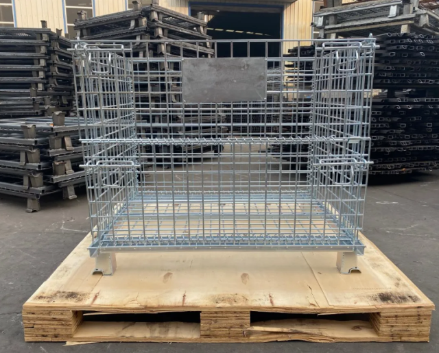 Heavy Duty 1200*1000*890mm Foldable Wire Container Storage Cage Metal Turnover Box Warehouse Iron Cage,Heavy Duty 1200*1000*890mm Foldable Wire Container Storage Cage Metal Turnover Box Warehouse Iron Cage,Supermarket, Retail Chain Gondola Shelves and LED Lighting Manufacturer. 