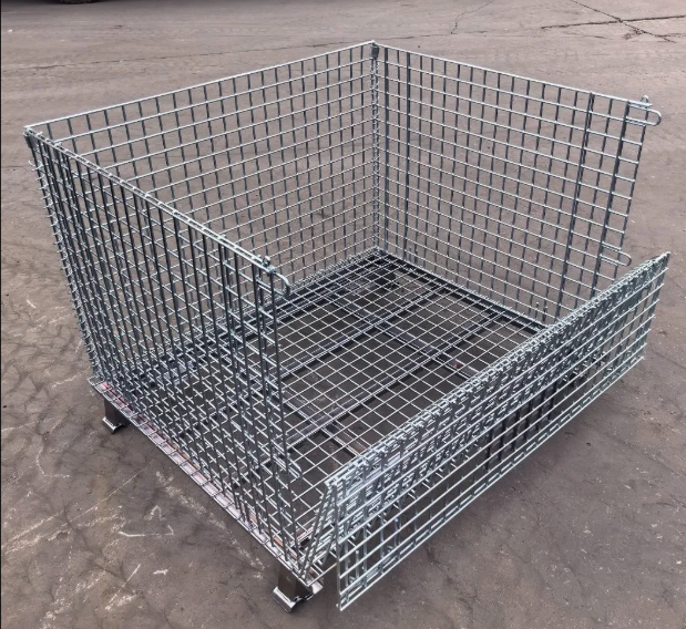 Heavy Duty 1200*1000*890mm Foldable Wire Container Storage Cage Metal Turnover Box Warehouse Iron Cage,Heavy Duty 1200*1000*890mm Foldable Wire Container Storage Cage Metal Turnover Box Warehouse Iron Cage,Supermarket, Retail Chain Gondola Shelves and LED Lighting Manufacturer. 