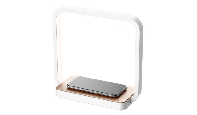 Bedside Table Lamp Touch Dimmer Night Light Eye-Caring Lamps with Wireless Charger A13