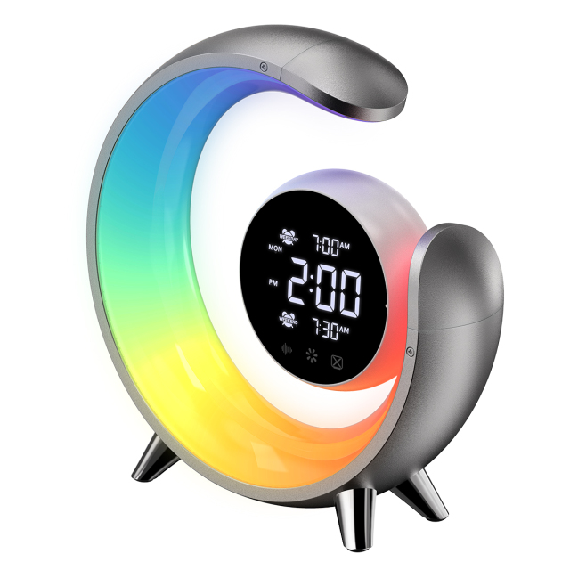 Bedside lamp with Clock & RGB Light