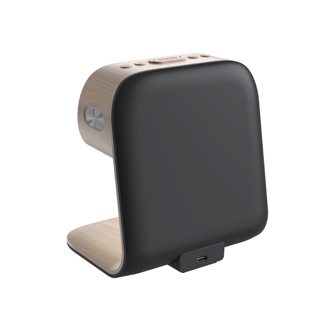 Bedside clock with wireless charger