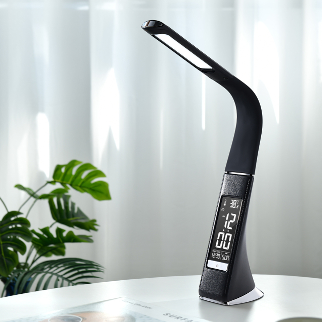 Flexible Imitation leather lamp with Calender display