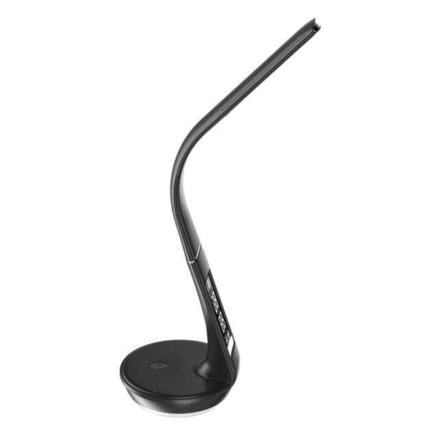 Bedside Lamp LED Table Reading Lamp Night Light with Wireless Charger and Calendar U8Q