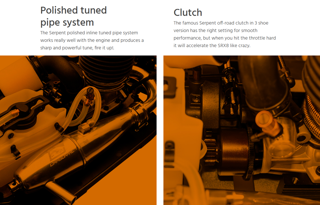 Serpent SRX8 RTR 1/8 4wd GP (SER600023),GP-Gas Power