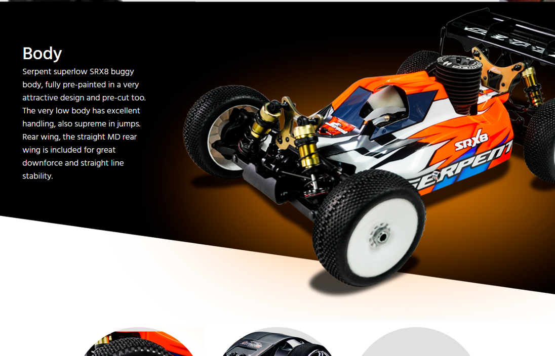 Serpent SRX8 RTR 1/8 4wd GP (SER600023),GP-Gas Power