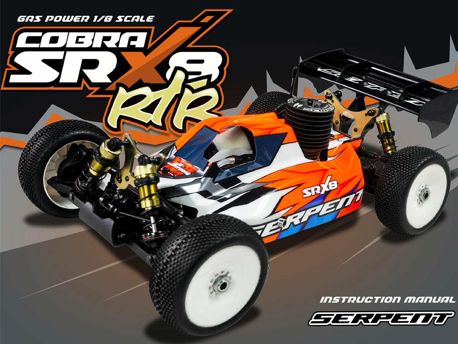 Serpent SRX8 RTR 1/8 4wd GP (SER600023),GP-Gas Power