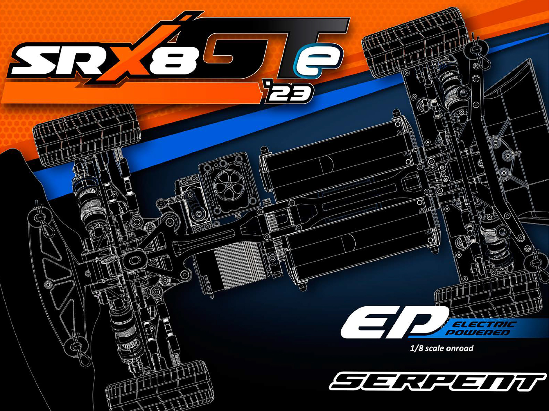 Serpent SRX8 GTE '23 1/8 4wd EP (SER600067),EP-Electric Power