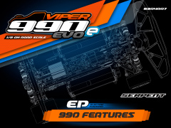 Serpent Viper 990E Evo 1/8 4wd EP (SER904007)