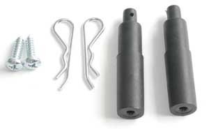 Nylon front bodymounts long, 2 (SER6124)